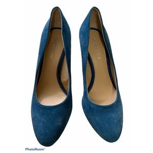 Gianni Bini Blue Suede Stilettos Heels SZ 7.5